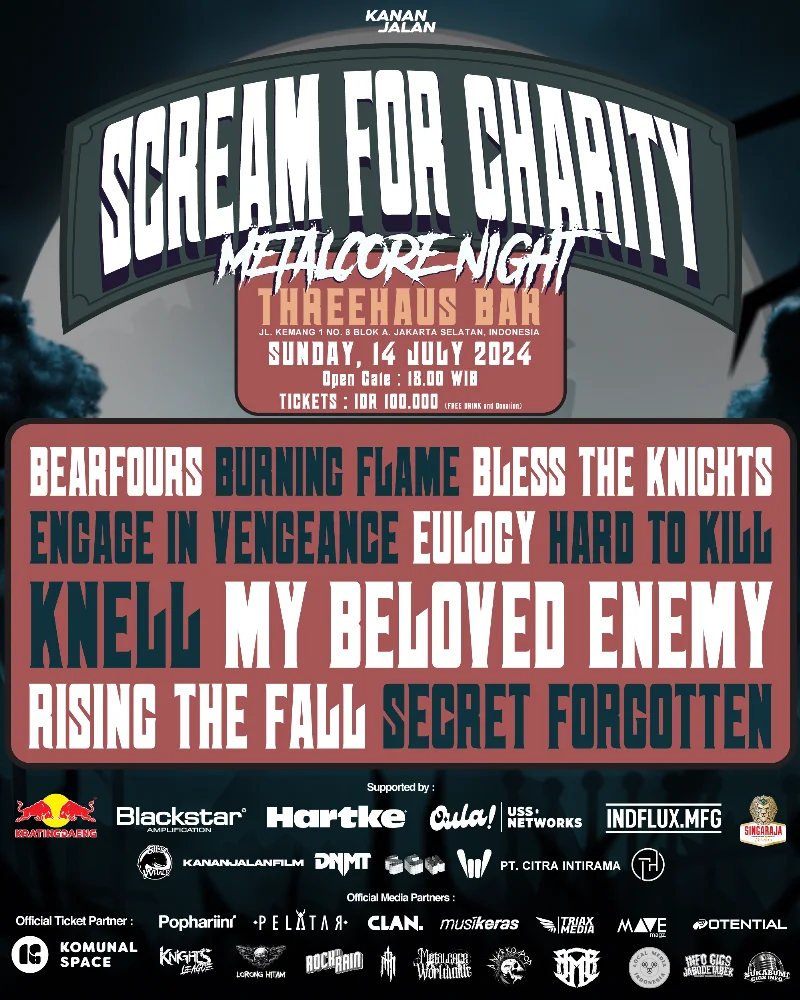 Poster Scream For Charity: Metalcore Night