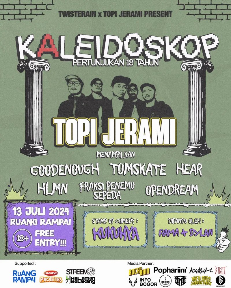 Poster KALEIDOSKOP: Pertunjukan 18 Tahun Topi Jerami