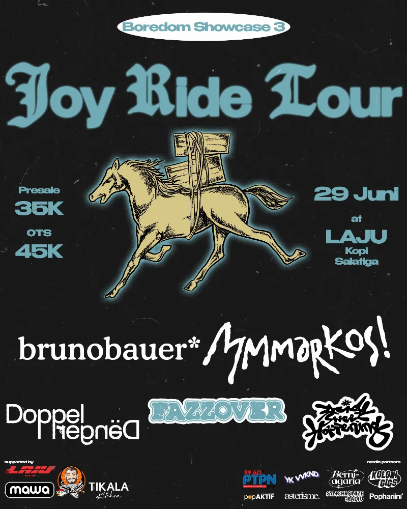 Poster Boredom Showcase 3: Joy Ride Tour