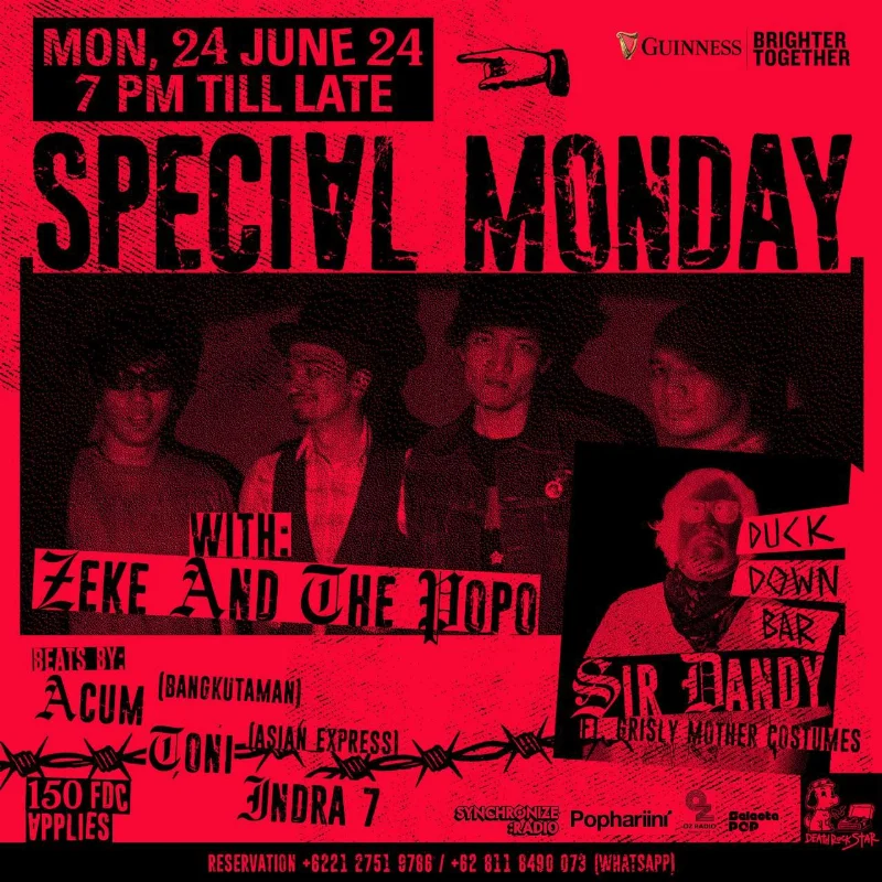 Poster Special Monday with Zeke And The Popo