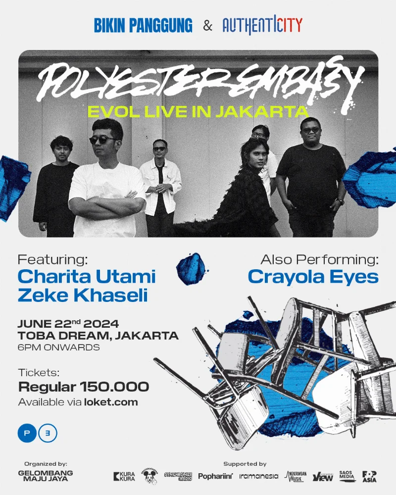 Poster Polyester Embassy: Evol Live in Jakarta