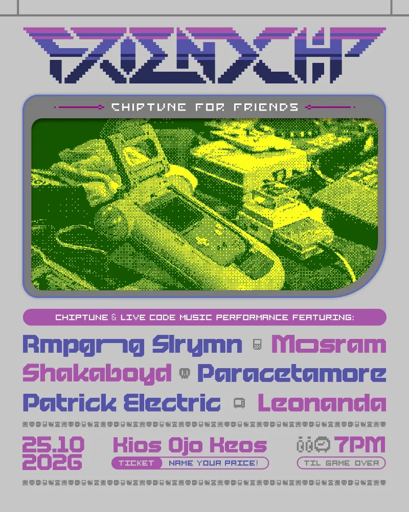Poster Friendchip: Chiptune For Friends