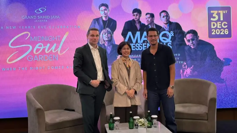Poster Maliq & D’Essentials Bakal Meriahkan Perayaan Tahun Baru: Siap Tampil di ‘Midnight Soul Garden’ Grand Sahid Jaya Jakarta